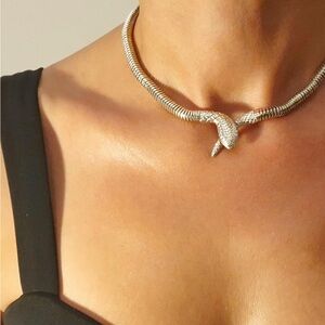 Silver Snake Necklace